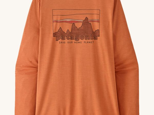 Patagonia Women's Long Sleeved Capilene Cool Shirt - '73 Skyline / Rock Melon X-Dye