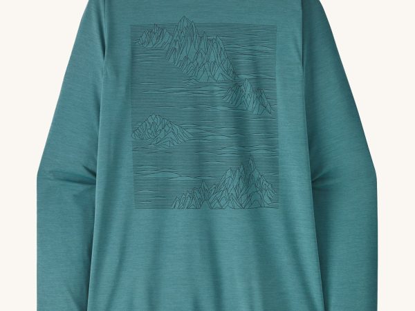 Patagonia Women's Long Sleeved Capilene Cool Shirt - Strataspire / Wetland Blue X-Dye