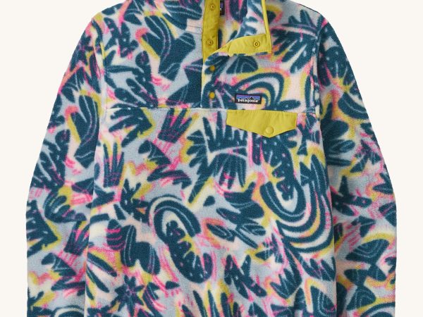 Patagonia Women's Lightweight Synchilla Snap-T Fleece - Wild Botanist / Tidal Teal