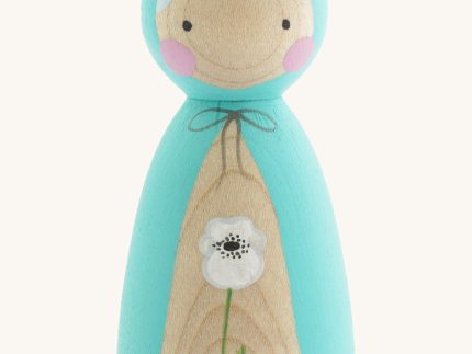 Peepul White Poppy Peg Doll