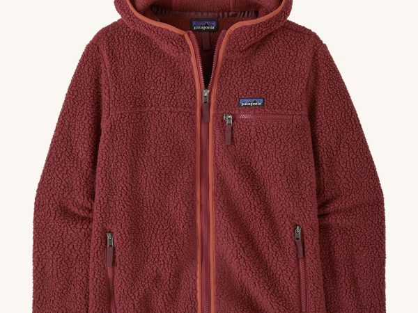 Patagonia Women's Retro Pile Fleece Hoody Jacket - Sequoia Red