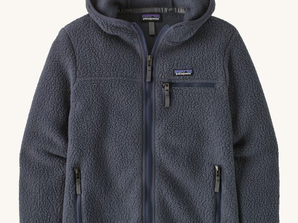 Patagonia Women's Retro Pile Fleece Hoody Jacket - Smolder Blue