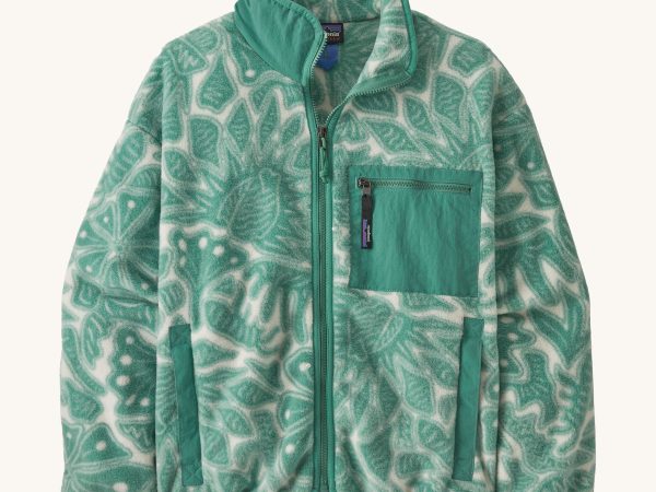 Patagonia Women's Synchilla Fleece Jacket - Bees and Flowers / Heartleaf Green