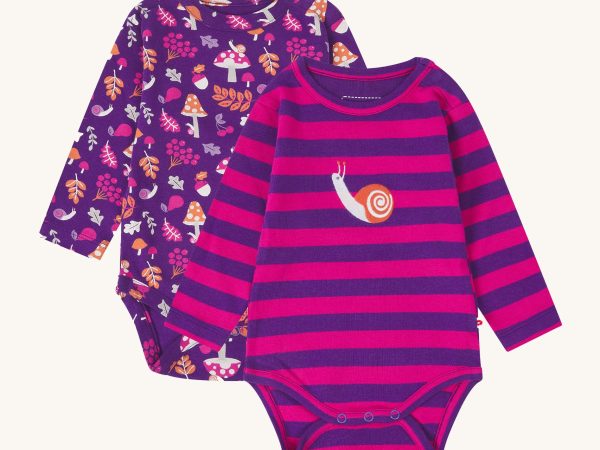 Piccalilly Woodland Treasures Baby Bodysuits 2 Pack