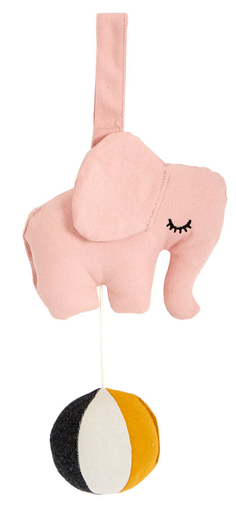 Roommate Elephant on Ball Music Mobile - Rose