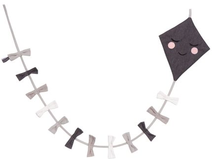 Roommate Monochrome Kite Garland