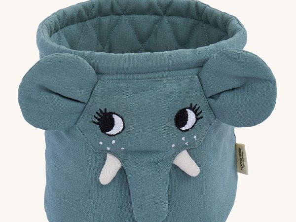 Roommate Mini Quilted Basket - Elephant