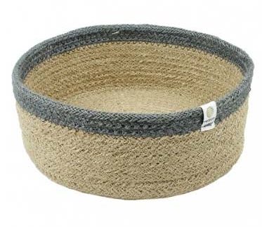ReSpiin Medium Shallow Natural & Grey Basket