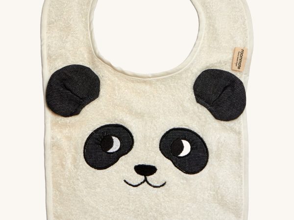 Roommate Organic Cotton Baby Bib - Panda