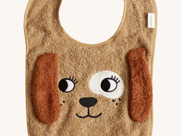 Roommate Organic Cotton Baby Bib - Dog