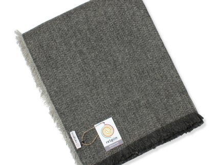 ReSpiin Recycled Wool Throw - Slate Grey
