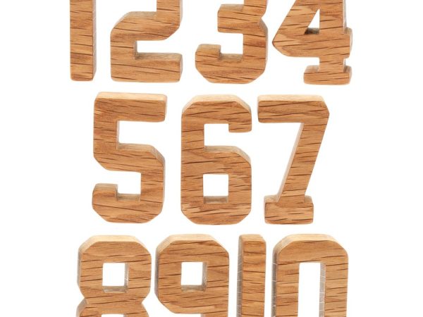 Reel Wood Individual Number Blocks