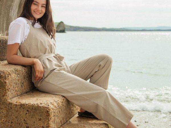 Rapanui Women's Organic Jumpsuit - Driftwood