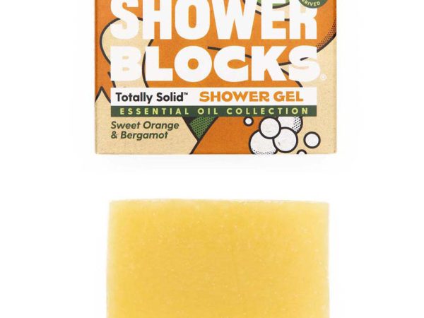 Shower Blocks Essential Oil Gel Bar - Sweet Orange & Bergamot