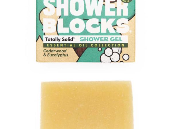 Shower Blocks Essential Oil Gel Bar - Cedarwood & Eucalyptus