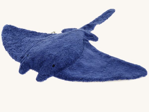 Senger Large Cuddly Manta Ray - Blue