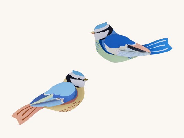 Studio Roof Cardboard Model - Blue Tits