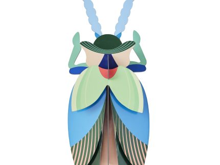 Studio Roof Emerald Beetle Cardboard Model