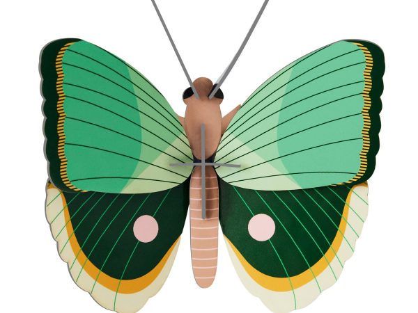 Studio Roof Fern Striped Butterfly Cardboard Model