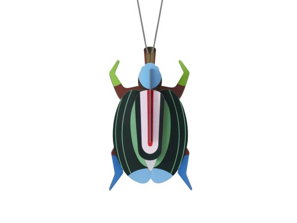 Studio Roof Green Fig Beetle Cardboard Model