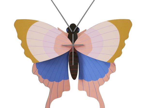 Studio Roof Gold Rim Butterfly Cardboard Model