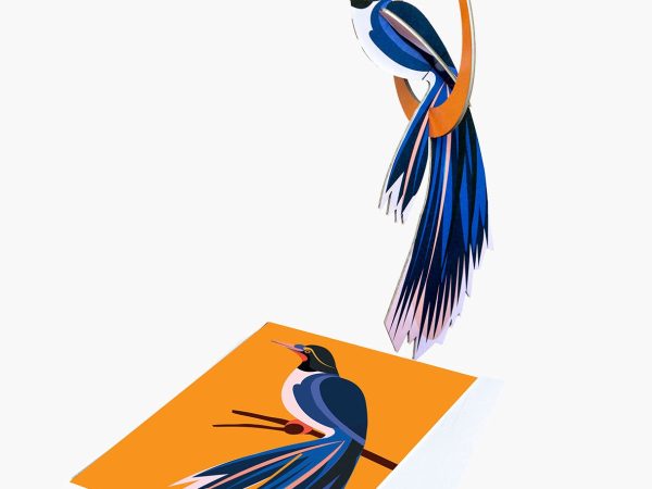 Studio Roof, Pop out Card, Paradise Birds Swinging Flores