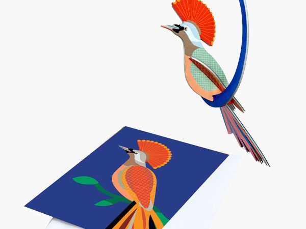 Studio Roof, Pop out Card, Paradise Birds Swinging Crowned Obi