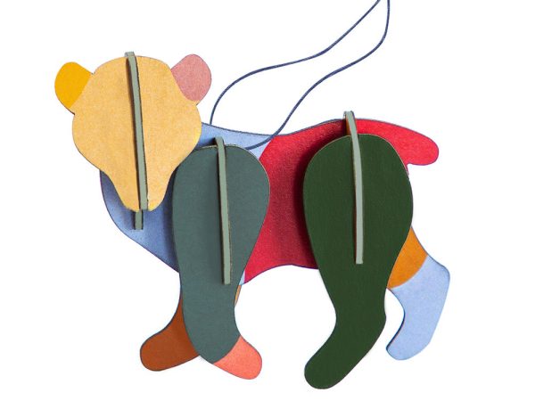 Studio Roof Recycled Cardboard Bear Hanging Ornament