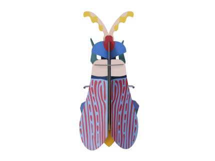 Studio Roof Striped Wing Beetle Cardboard Model