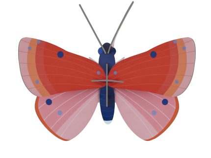 Studio Roof Speckled Copper Butterfly Cardboard Model