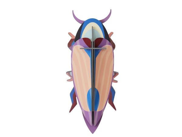 Studio Roof Violet Click Beetle Cardboard Model