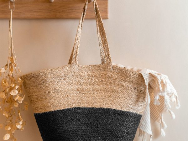 Turtle Bags Block Colour Jute Basket
