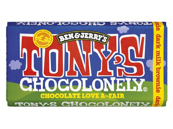 Tony's Chocolonely Ben & Jerry's Fairtrade Dark Milk Brownie Bar 180g
