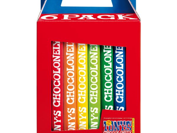 Tony's Chocolonely Classics Rainbow 6 Pack
