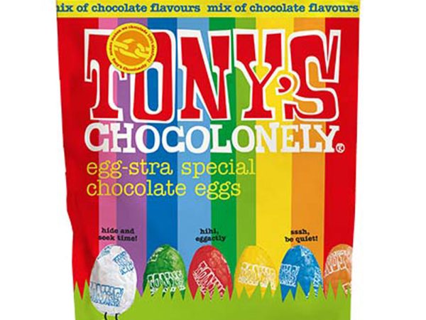 Tony's Chocolonely Egg-stra Special Chocolate Eggs Pouch - Mixed Flavours 230g