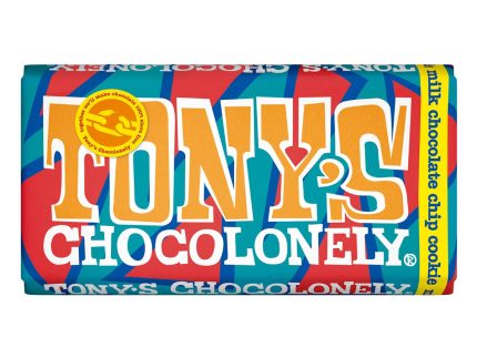 Tony's Chocolonely Fairtrade Milk Chocolate Chip Cookie Bar 180g