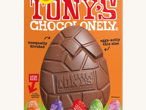 Tony's Chocolonely Milk Caramel Sea Salt Easter Egg & Mini Eggs