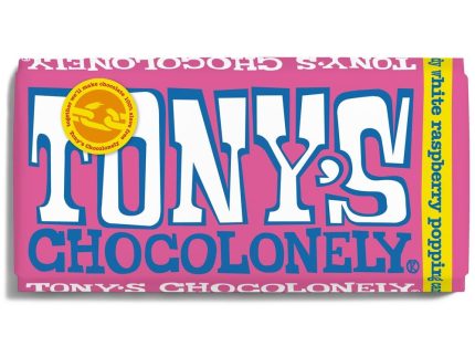 Tony's Chocolonely White Raspberry Popping Candy Chocolate 180g