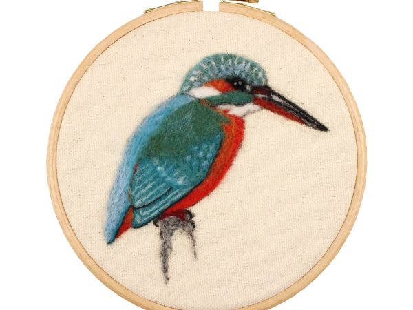 The Makerss - RSPB Kingfisher Needle Felt Picture Kit