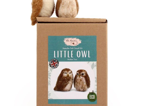 The Makerss - Small Little Owl Needle Felt Kit