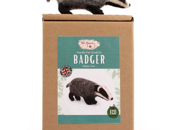 The Makerss - Small Badger Needle Felt Kit