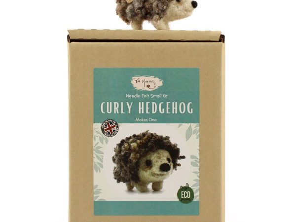 The Makerss - Small Curly Hedgehog Needle Felt Kit