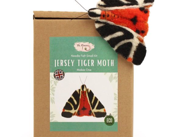 The Makerss - Small Jersey Tiger Moth Needle Felt Kit