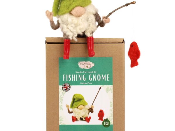 The Makerss - Small Fishing Gnome Needle Felt Kit