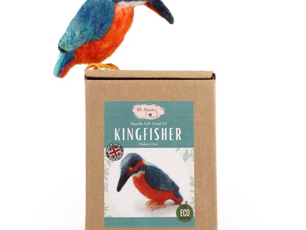 The Makerss - Small Kingfisher Needle Felt Kit