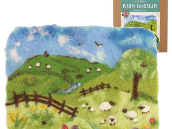 The Makerss - Warm Landscape Needle Felt Kit