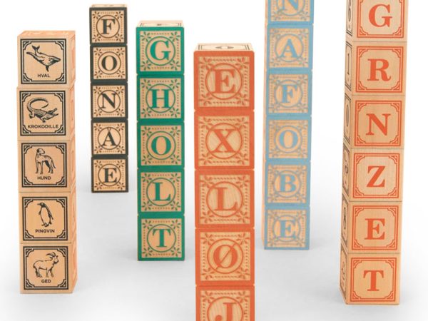 Uncle Goose Wooden Danish Language Blocks