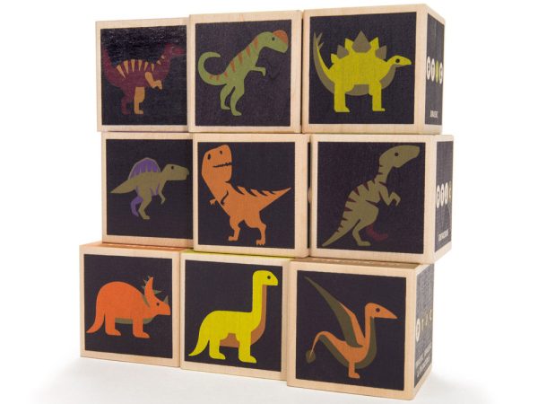 Uncle Goose Wooden Dinosaur Toy Blocks