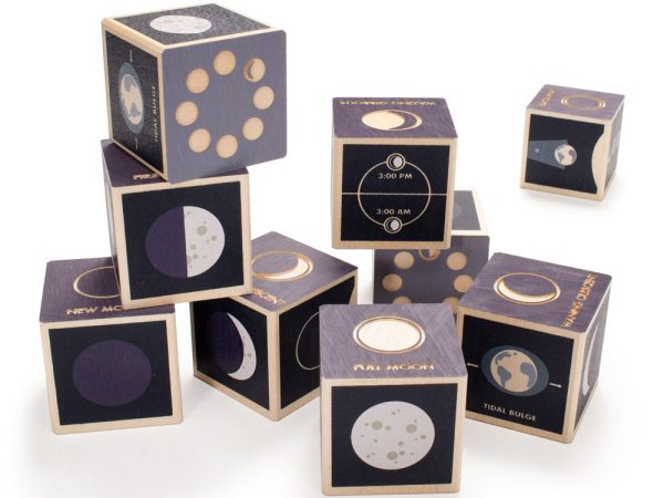 Uncle Goose Wooden Moon Phase Toy Blocks
