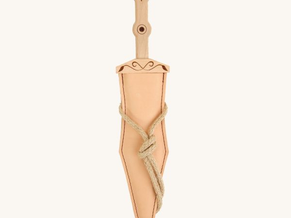 Vah Pugio Roman Wooden Dagger with Leather Sheath